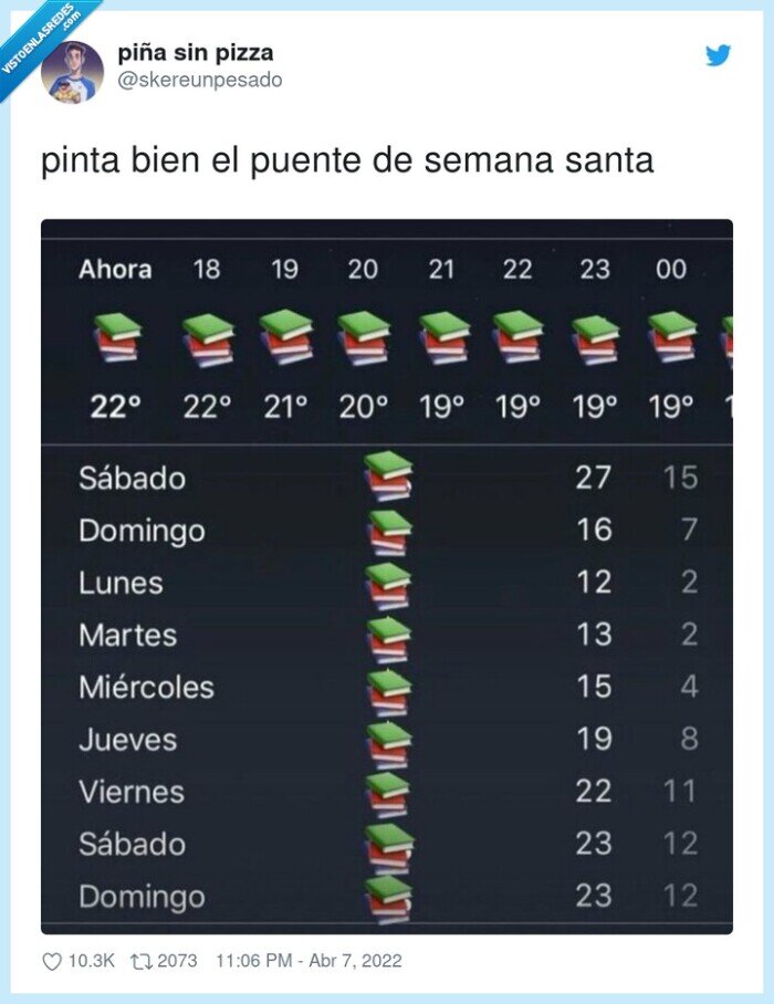 puente,semana santa,libros,estudiar,calendario