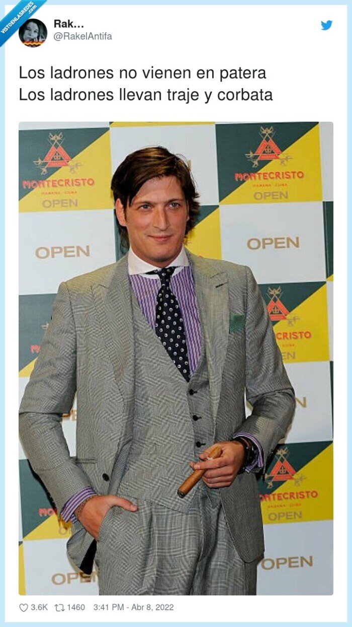 ladrones,corbata,traje,luis medina