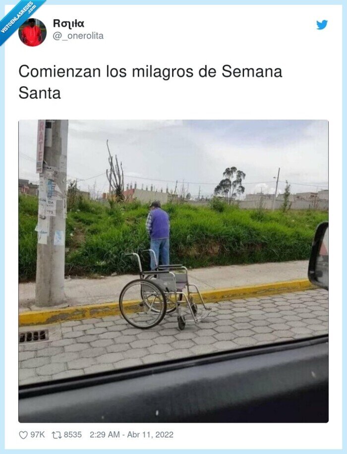 comenzar,silla de ruedas,milagros,semana santa