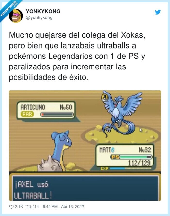 posibilidades,incrementar,paralizados,legendarios,ultraballs,pokemon,xokas