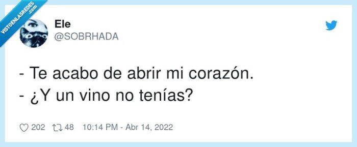 corazón,abrir,vino