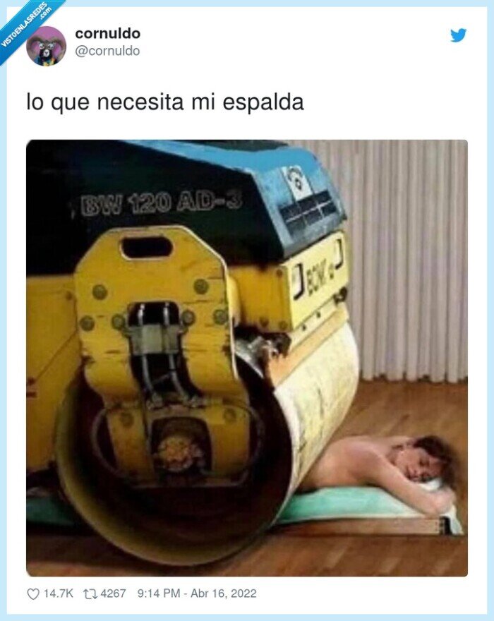 necesitar,espalda,apisonadora