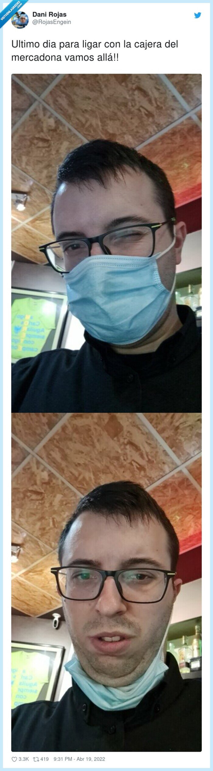 mercadona,mascarilla,cajera,ligar