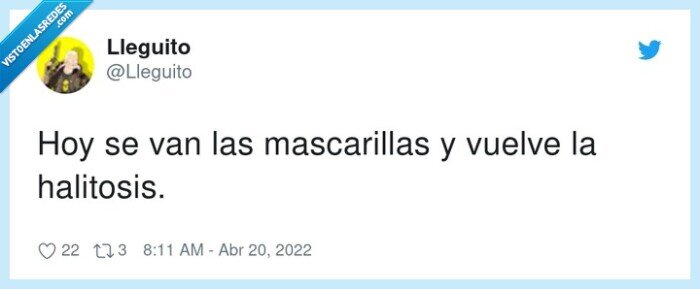 mascarillas,halitosis,volver,coronavirus
