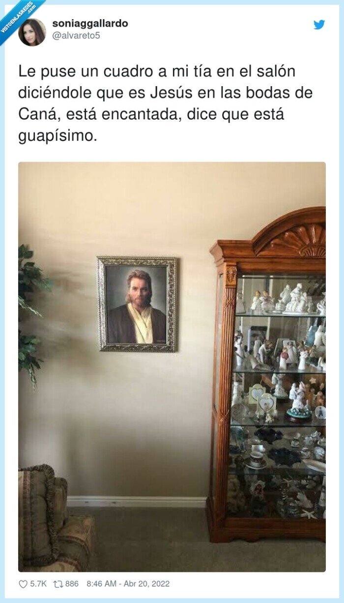 abuela,cuadro,salón,jesús