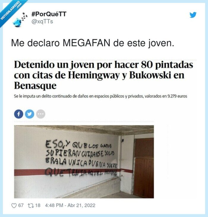 hemingway,citas,bukowski,benasque,pintadas