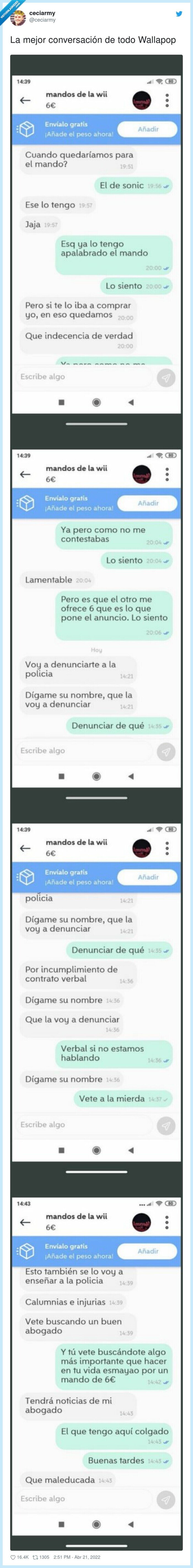 conversación,wallapop,mejor,amenaza,policía,denuncia
