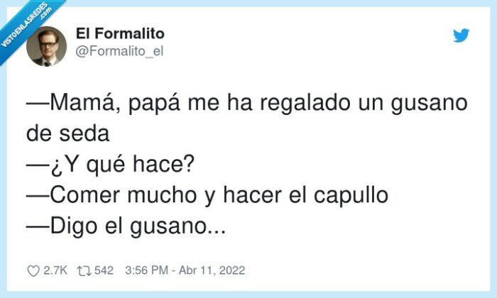 regalo,capullo,gusano,padre,comer