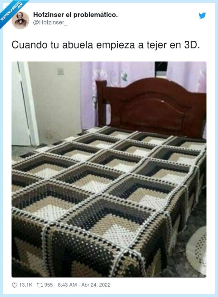 abuela,tejer,cama,colcha