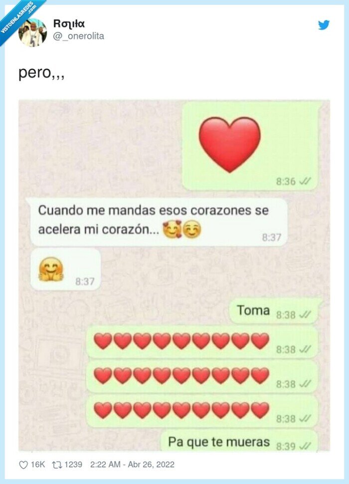 corazón,enviar,whatsapp,morirse