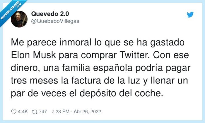 elon musk,twitter,comprar,depósito,familia española,dinero,gastar,factura