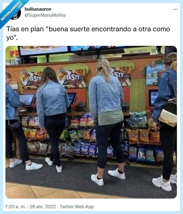 encontrar,tías,iguales,ropa