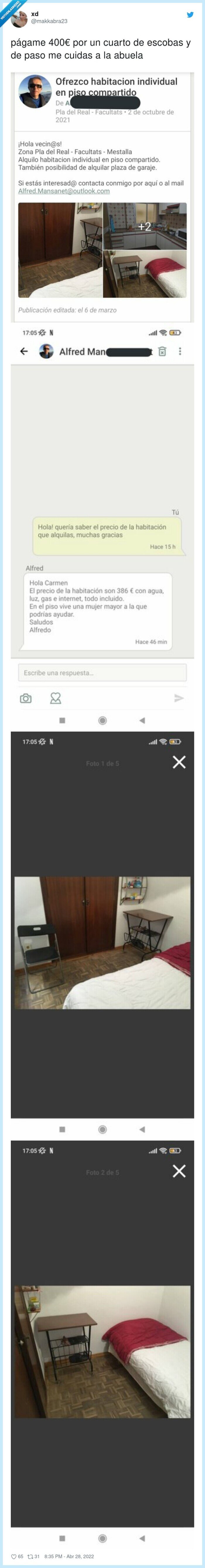 cuidar,abuela,alquiler,estafa