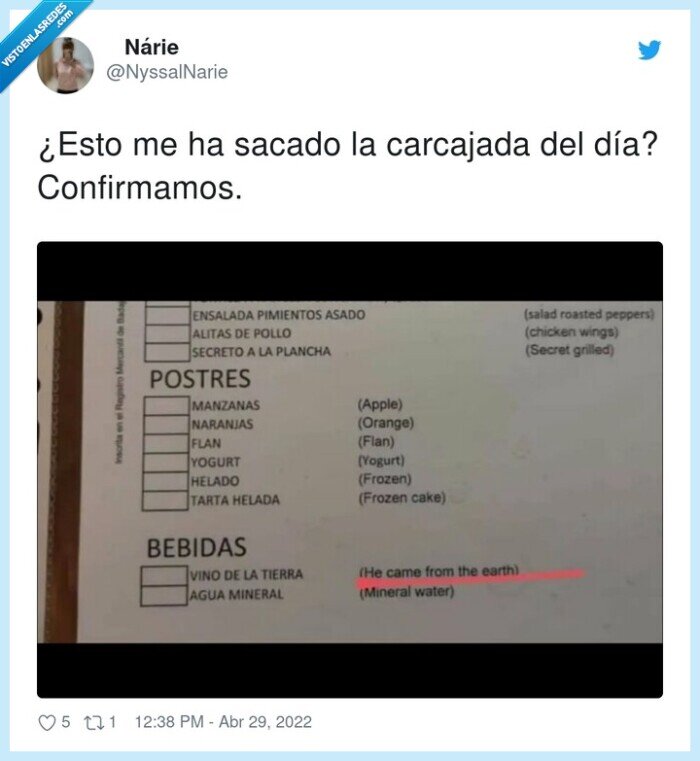 carcajada,risas,vino de la tierra,he came from the earth