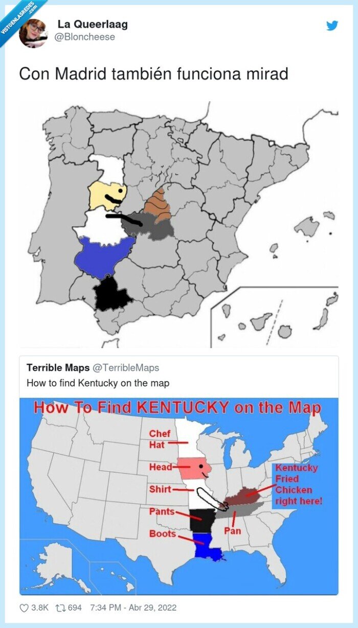 madrid,kentucky,mapa,cocinero