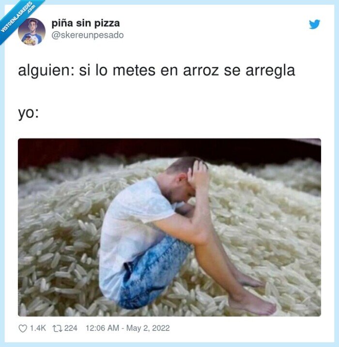 secarse,arreglarse,meter,arroz