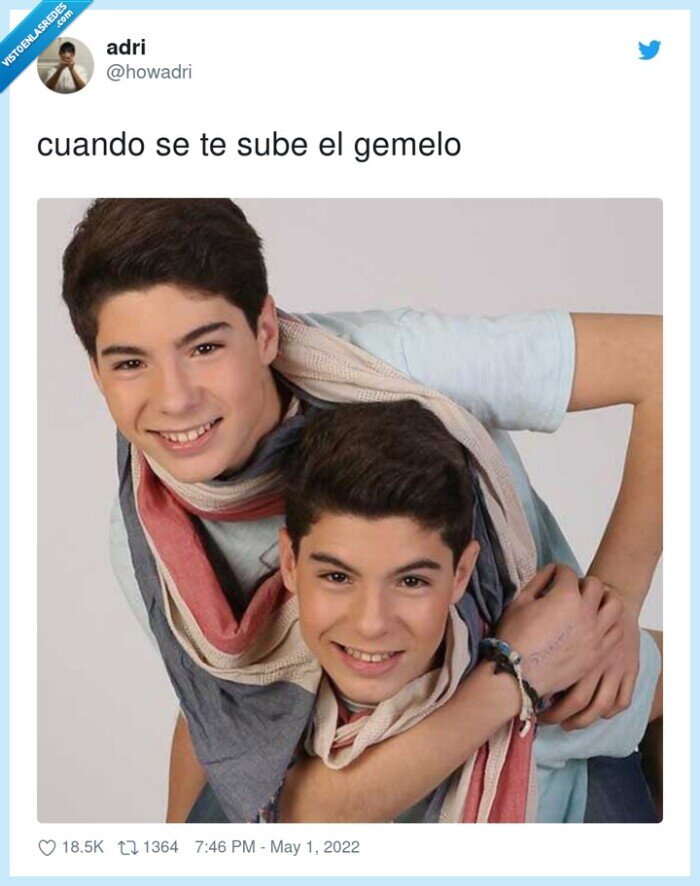 gemelo,subirse,gemelier
