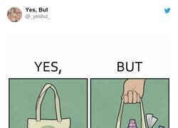 Enlace a Bolsas eco sí, pero llenas a tope de plásticos, por @_yesbut_