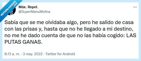 ganas,salir,casa,prisa,destino