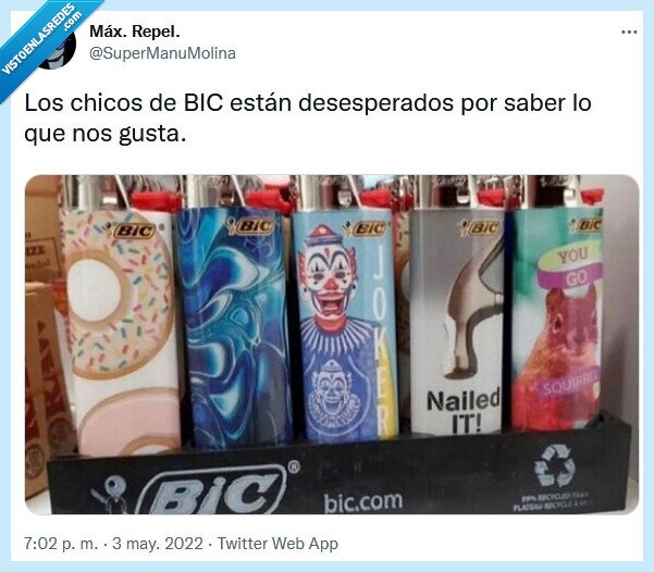 bic,desesperados,gusto