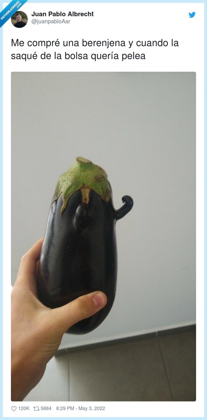 berenjena,comprar,enfadada,retar