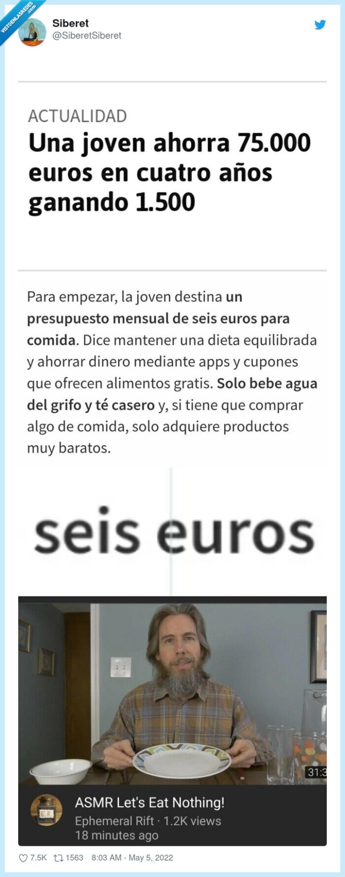 ahorrar,comer,comida,nada,sueldo