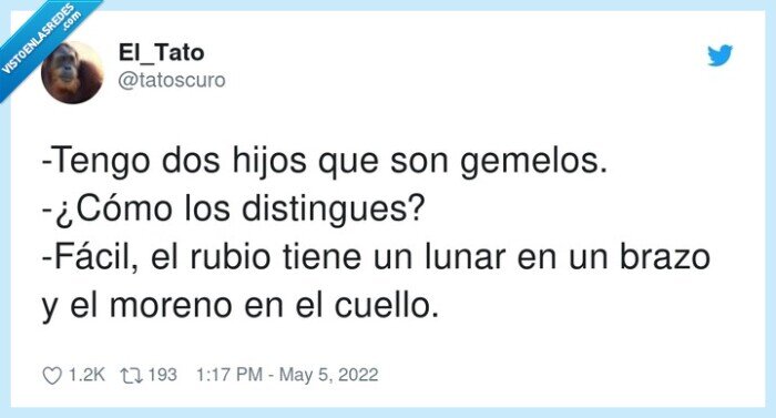 distinguir,gemelos,fácil,moreno,rubio