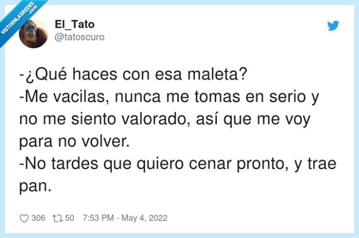 valorar,vacilar,pronto,volver,maleta