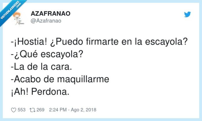 maquillar,firmar,escayola,perdona