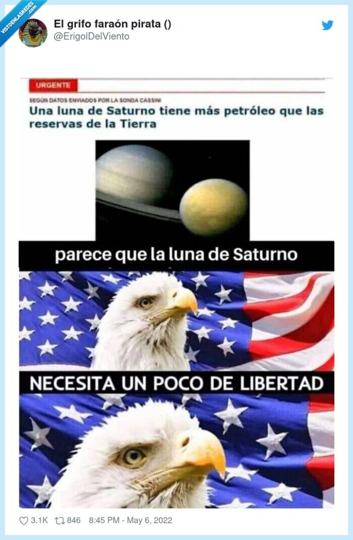 águila,petroleo,saturno,usa