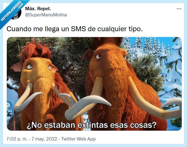 sms,ice age,extinguir