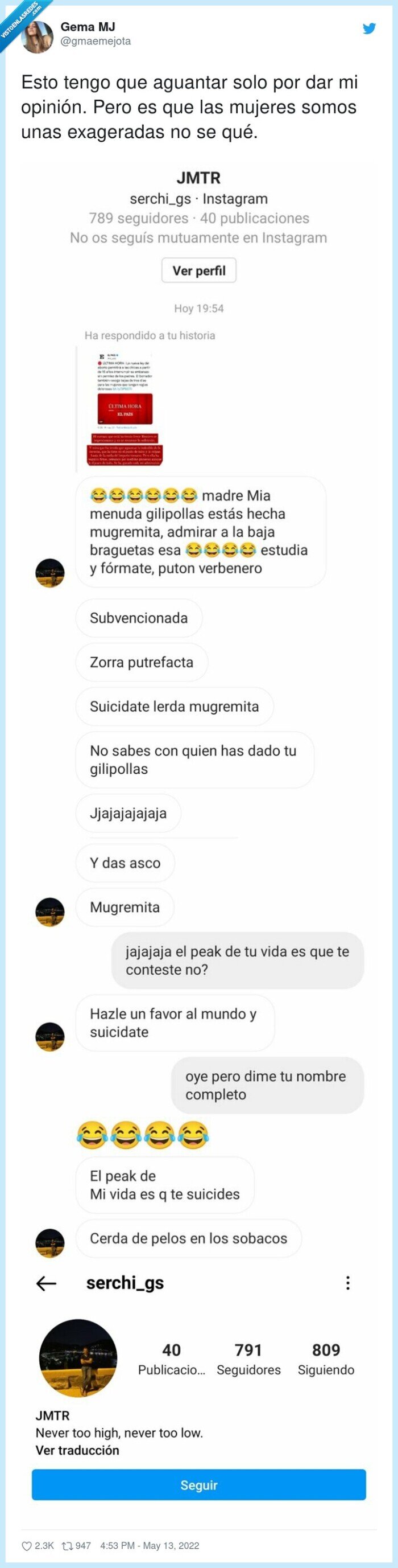 exageradas,aguantar,opinión,mujeres