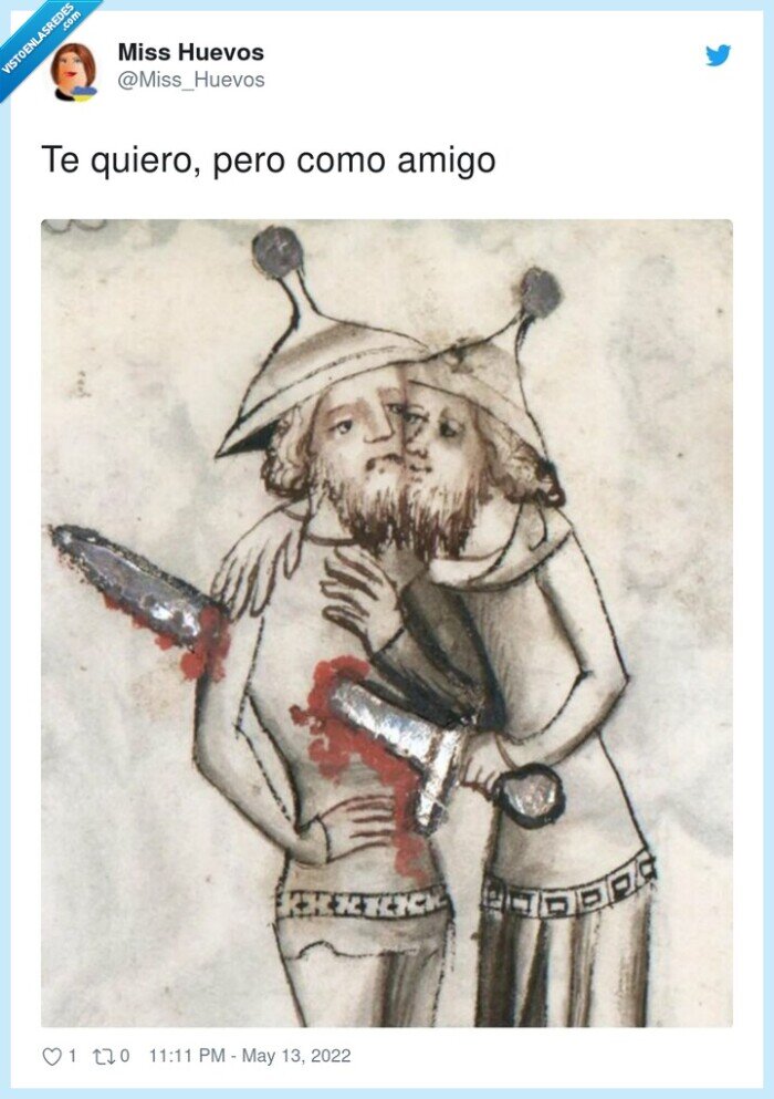 querer,amigo,puñalada