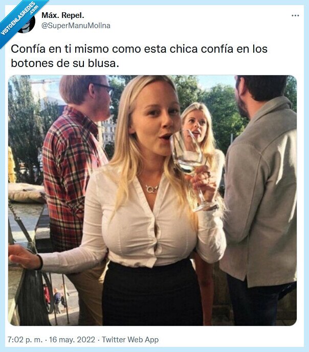 blusa,botones,confiar