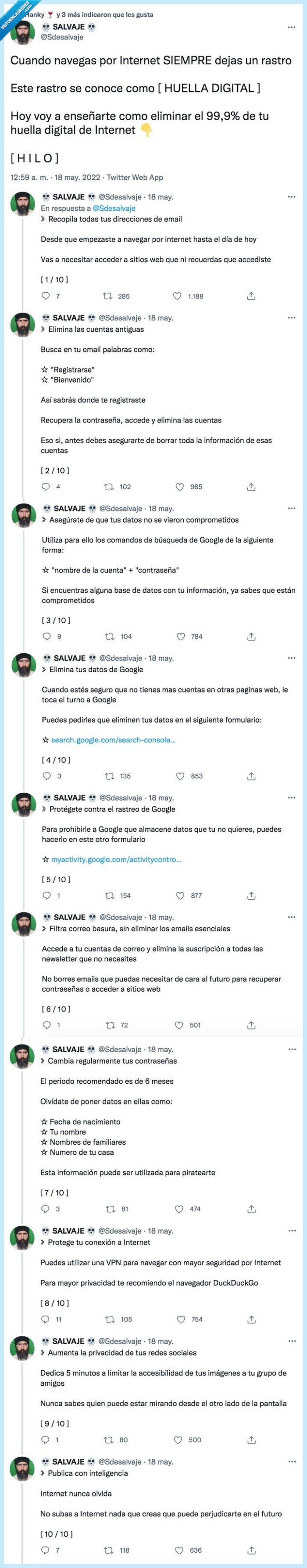 huella digital,internet,eliminar,cuidado