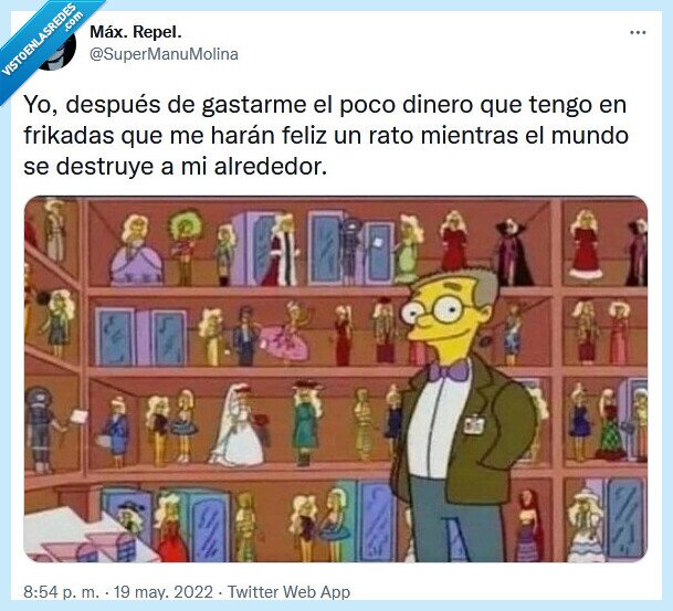 los simpson,smithers,frikadas,dinero