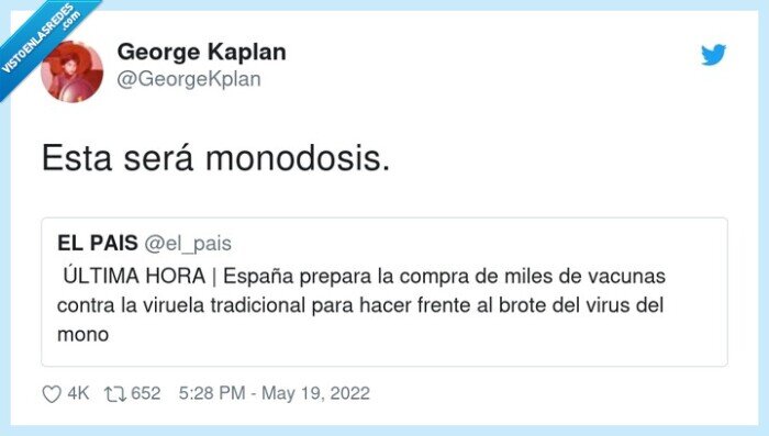 monodosis,viruela del mono,brote