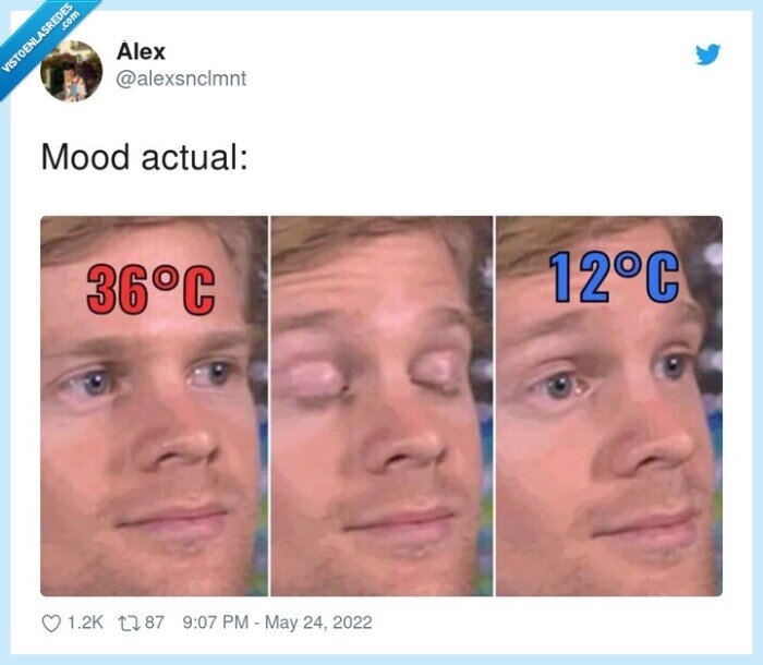tiempo actual,mood,calor,frío