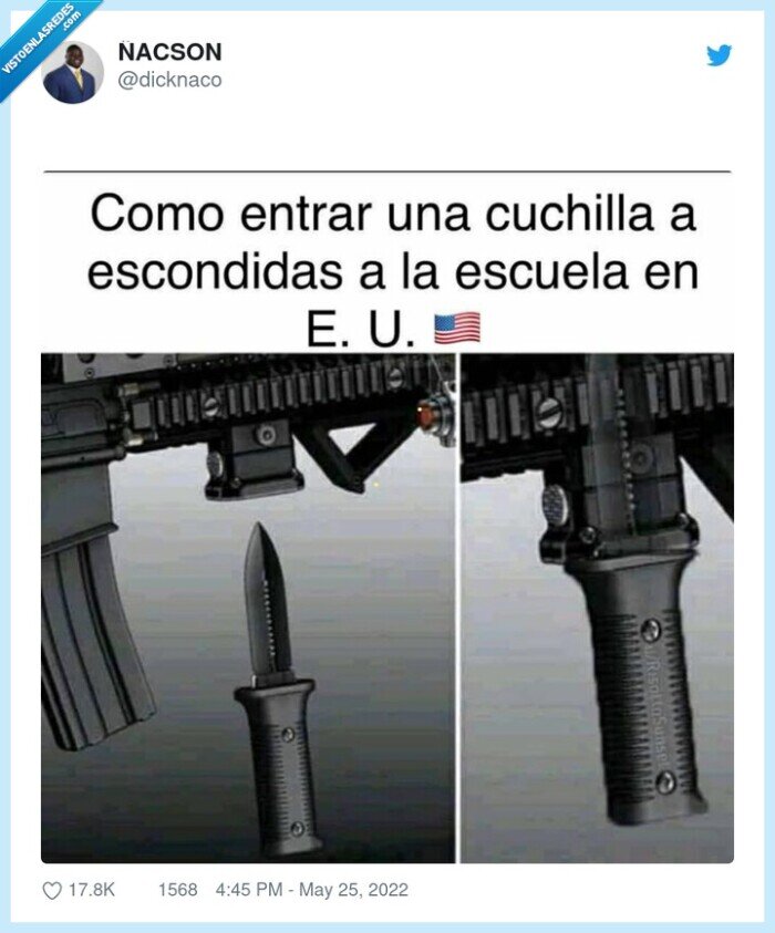 cuchillo,arma,usa,eeuu,tiroteo