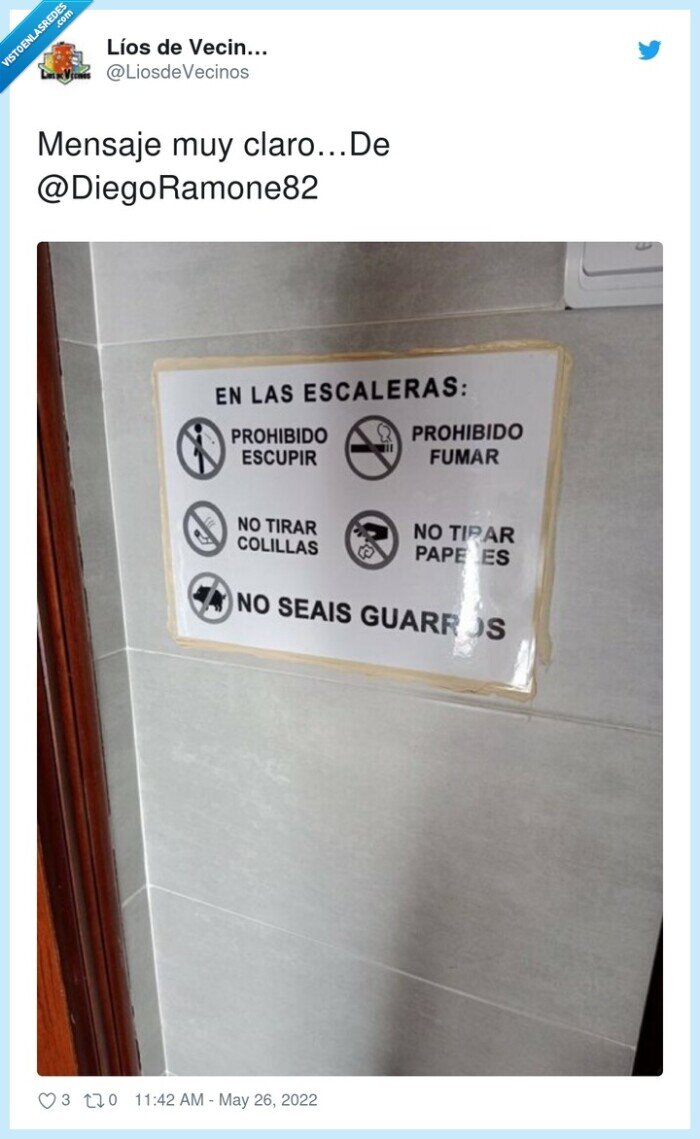 cartel,prohibir,guarros