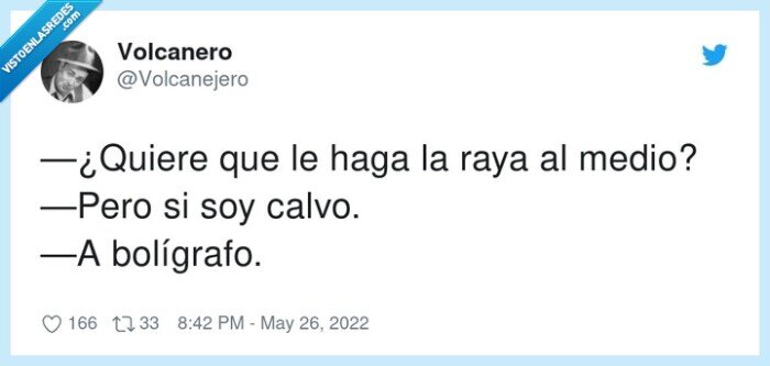 bolígrafo,medio,calvo,raya