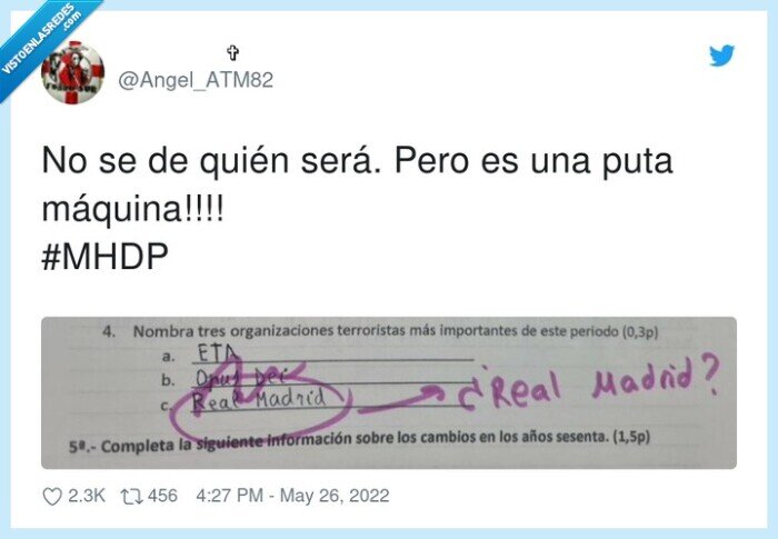 terroristas,real madrid,examen