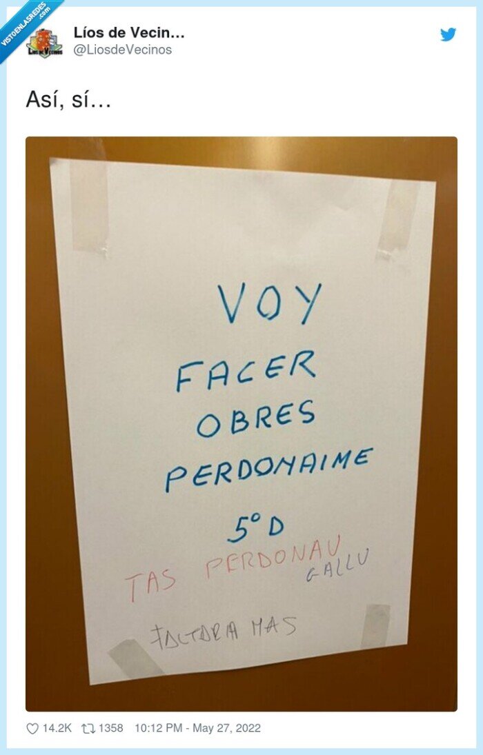 vecinos,obras,amables