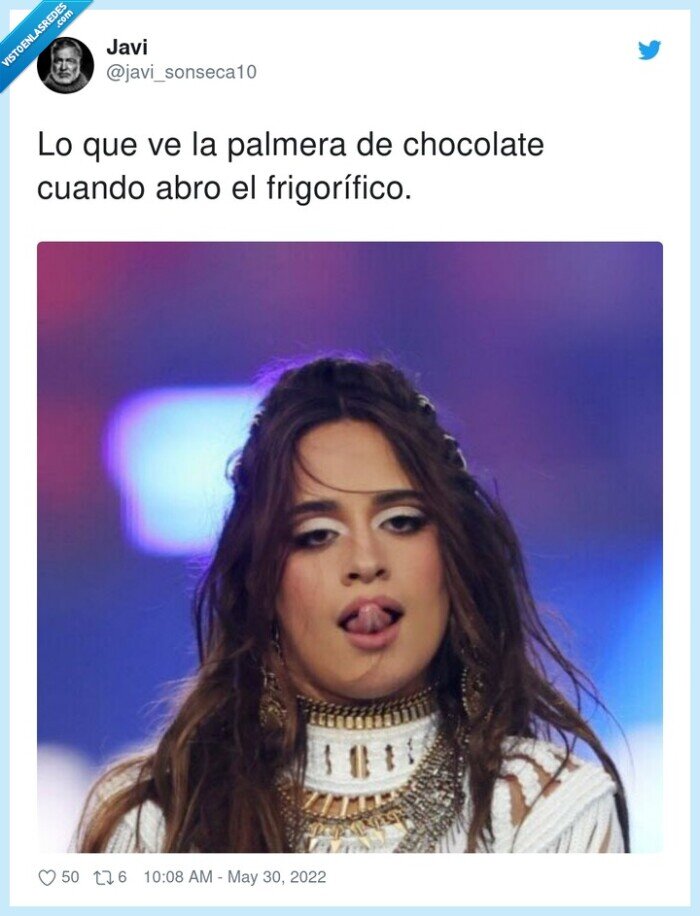 frigorífico,chocolate,palmera,abrir,camila cabello