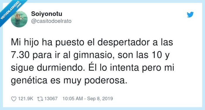 despertador,genética,gimnasio,dormir