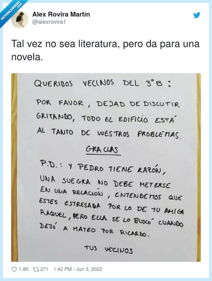 literatura,novela,nota,vecinos