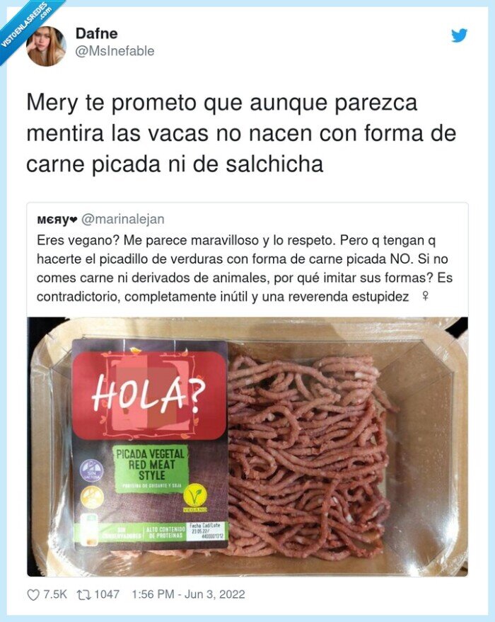 veganos,salchicha,prometer,parezca,mentira,picada