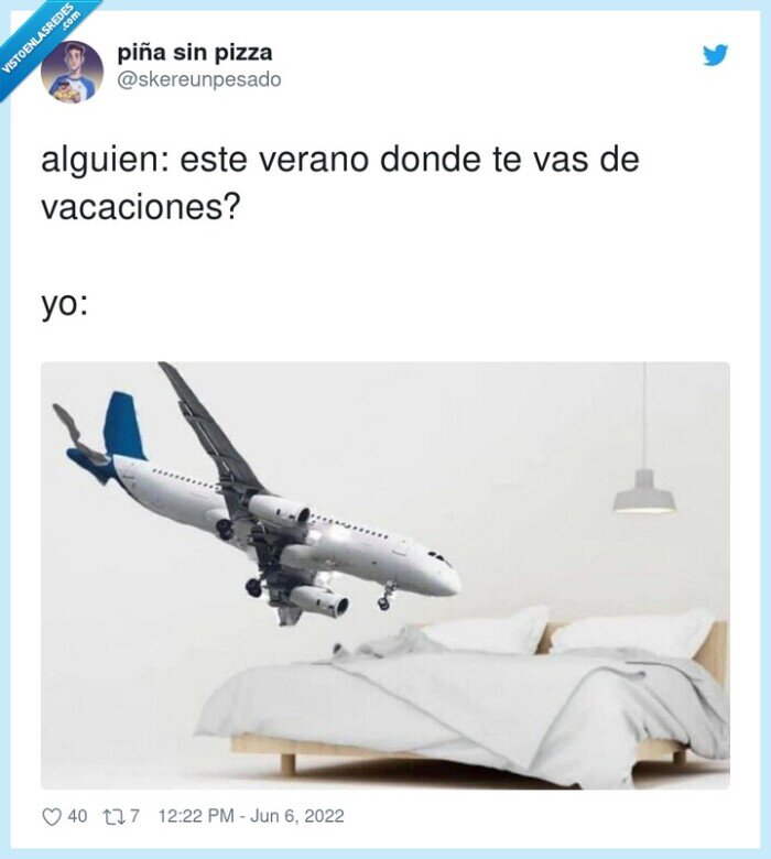 vacaciones,avión,verano,cama