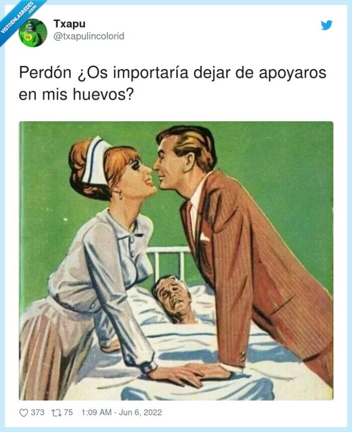 cuadro,apoyarse,huevos,paciente