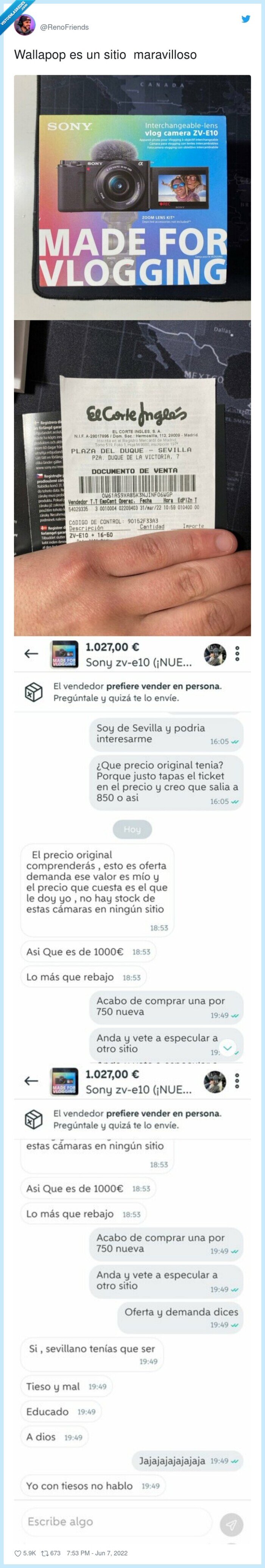 venta,cámara,precio,wallapop